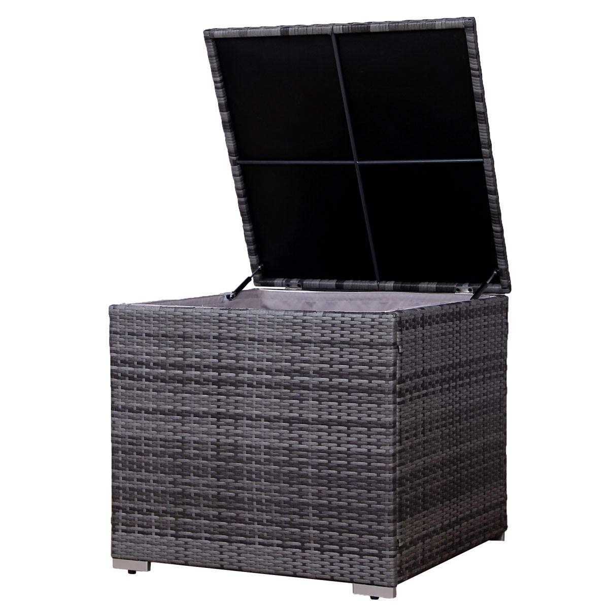 KISSENBOX LUGANO/CALIFORNIA - Grau, Kunststoff (75/64/75cm) - SVITA