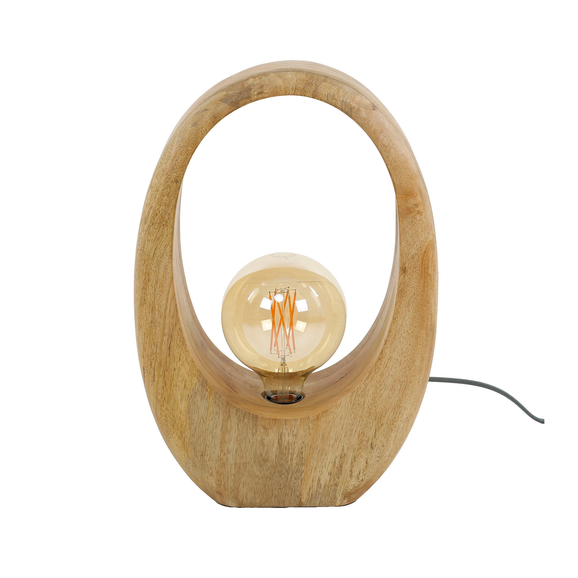 TISCHLEUCHTE Arch Braun 13/30/43 cm - Braun, Holz (13/30/43cm) - Hoyz Collection
