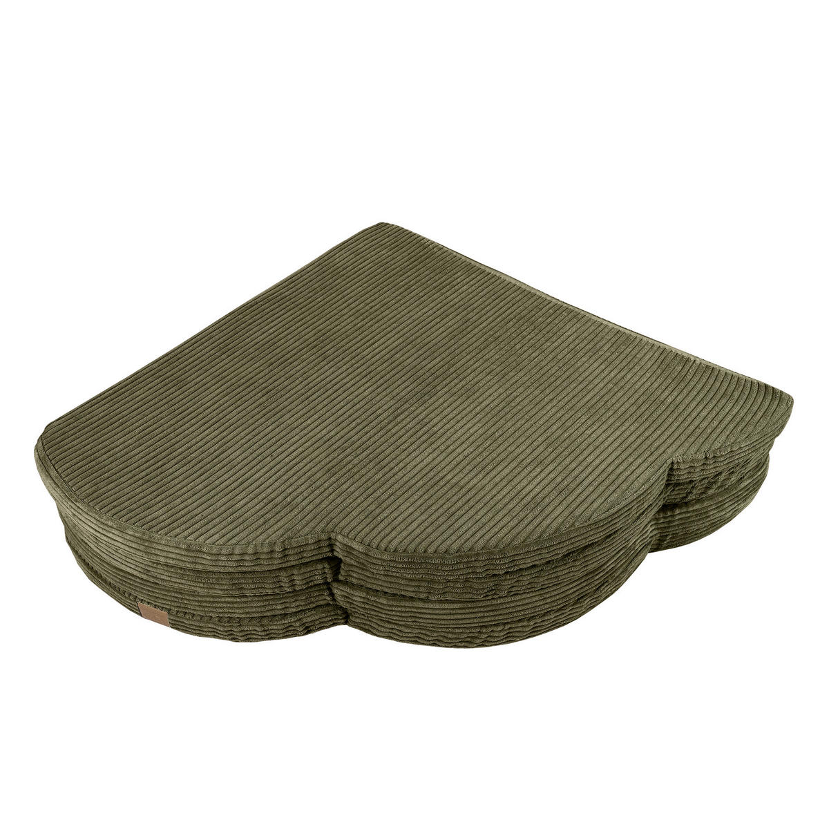 SPIELMATTE für Kinder, Wolke, Aesthetic, Khaki - Dunkelgrün, Textil (160/160cm) - MeowBaby