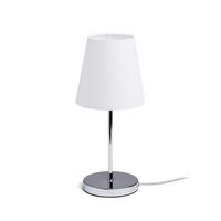 TISCHLEUCHTE NYC/CONNY 15/15 Polycotton weiß 11 W - Weiß, Textil (15/15/36cm) - Rendl