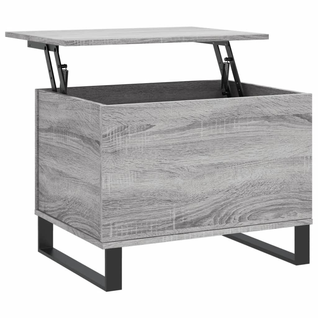 COUCHTISCH Grau Sonoma 60x44,5x45 cm Holzwerkstoff - Grau, Holzwerkstoff (44.5/60/45cm) - furnicato