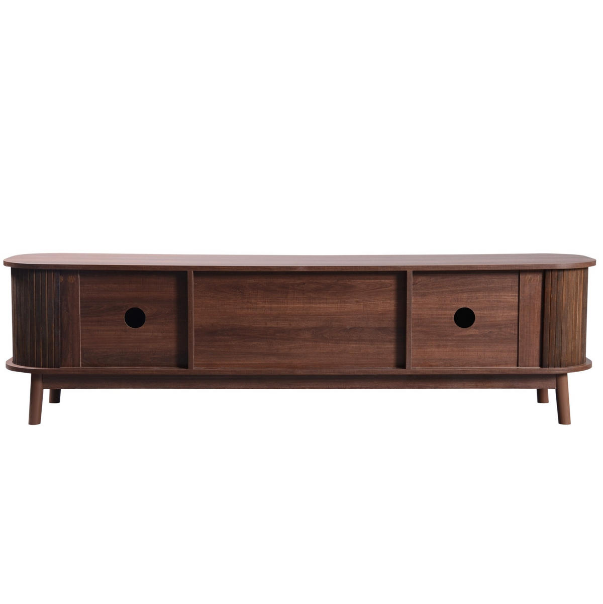 TV-LOWBOARD 170/39,5/46 cm mit Türen und Schubladen in Natur - Naturfarben, Holzwerkstoff (170/46/39.5cm) - BEAOK