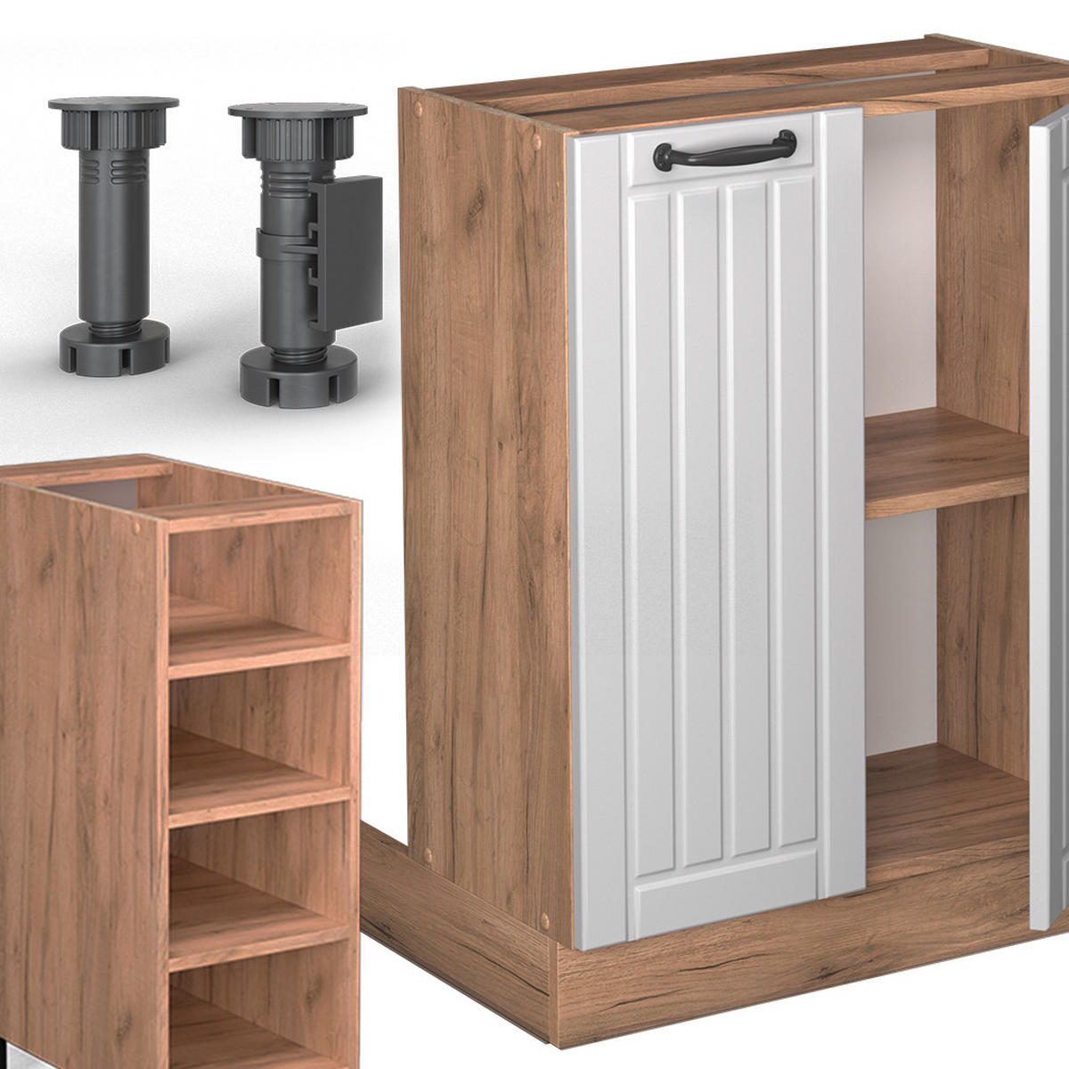 KUCHYŇSKÝ OSTROV Fame-Line Bílý venkovský dům - bílá, kompozitní dřevo (90/82/60cm) - Vicco