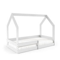 KINDERBETT FLORA 80x160 cm Weiß - Weiß, Holz (80/160cm) - MASSENO