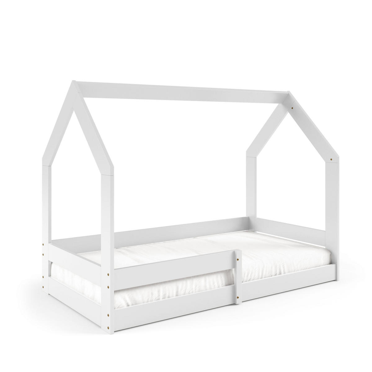 KINDERBETT FLORA 80x160 cm Weiß - Weiß, Holz (80/160cm) - MASSENO