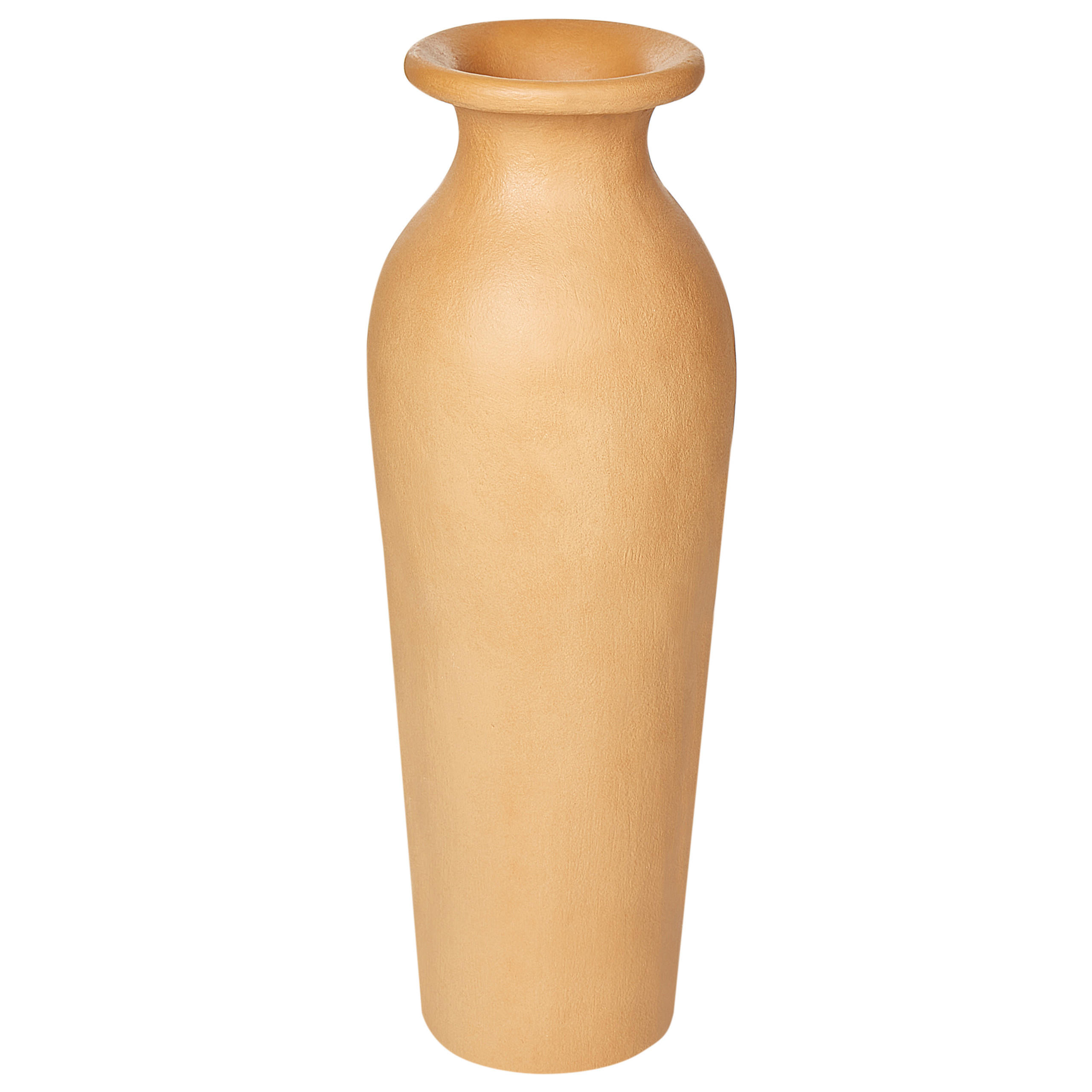 DEKOVASE Terrakotta orange Muar - Orange, Stein (60cm) - Beliani
