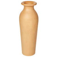DEKOVASE Terrakotta orange Muar - Orange, Stein (60cm) - Beliani