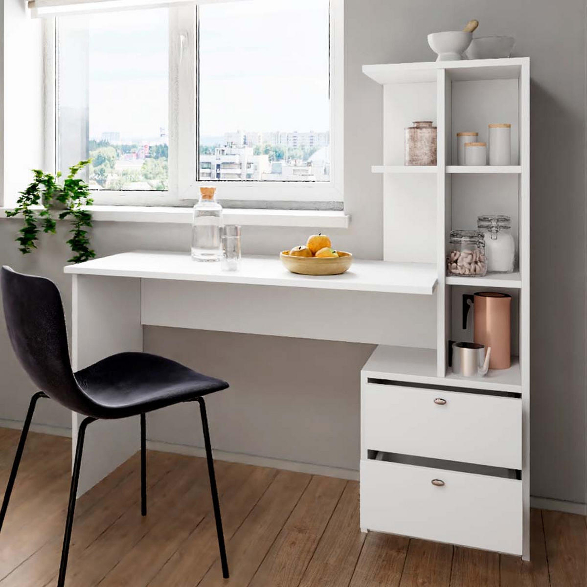 JÍDELNÍ STŮL Denton Bílá - bílá, kompozitní dřevo (55/136/138cm) - Vicco