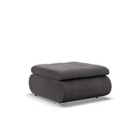 SITZPOUF FÜR DAS WOHNZIMMER FORESTA, Cord - Dunkelgrau - Dunkelgrau, Textil (88/42/70cm)