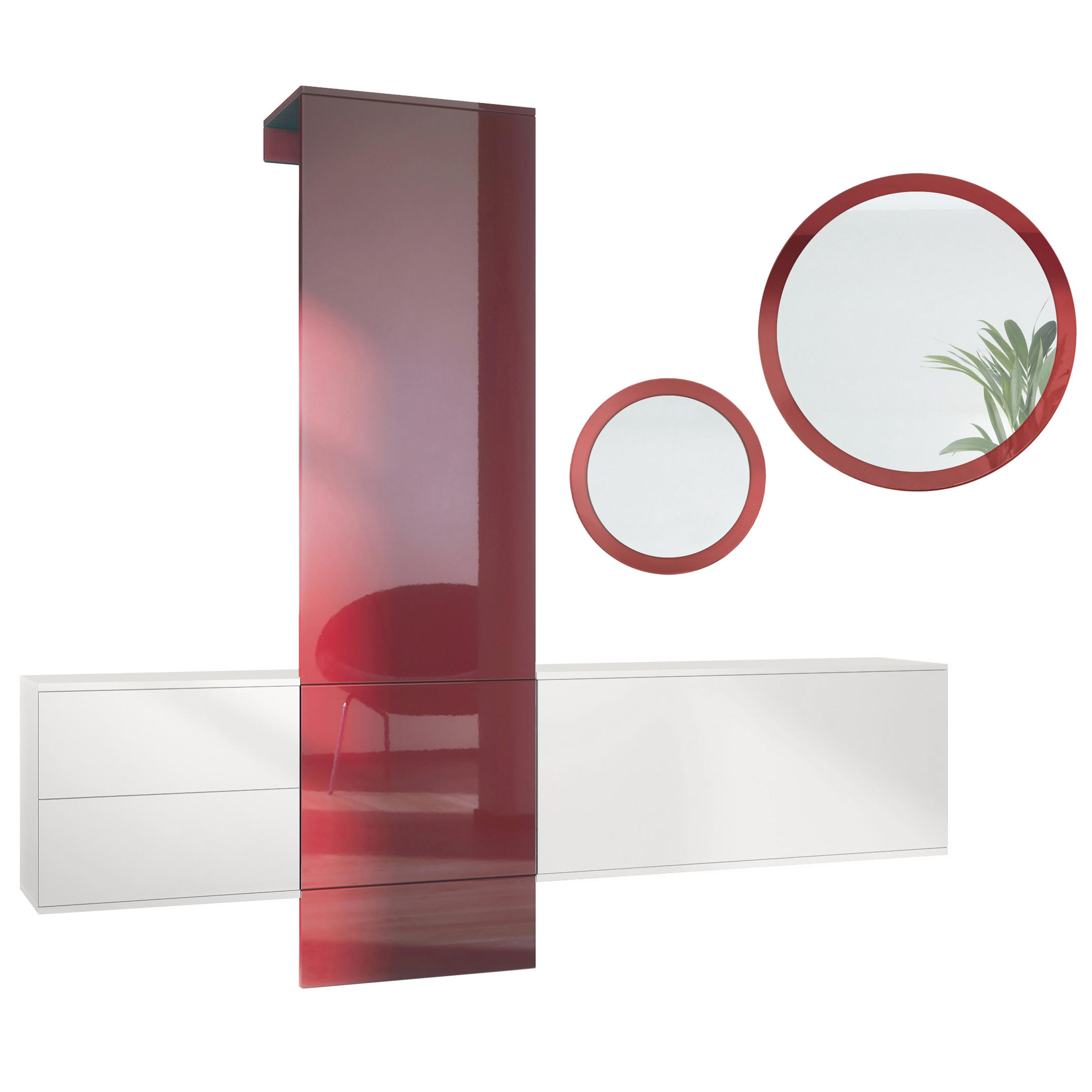 Vladon Garderobe Bordeaux 208x193x35 cm