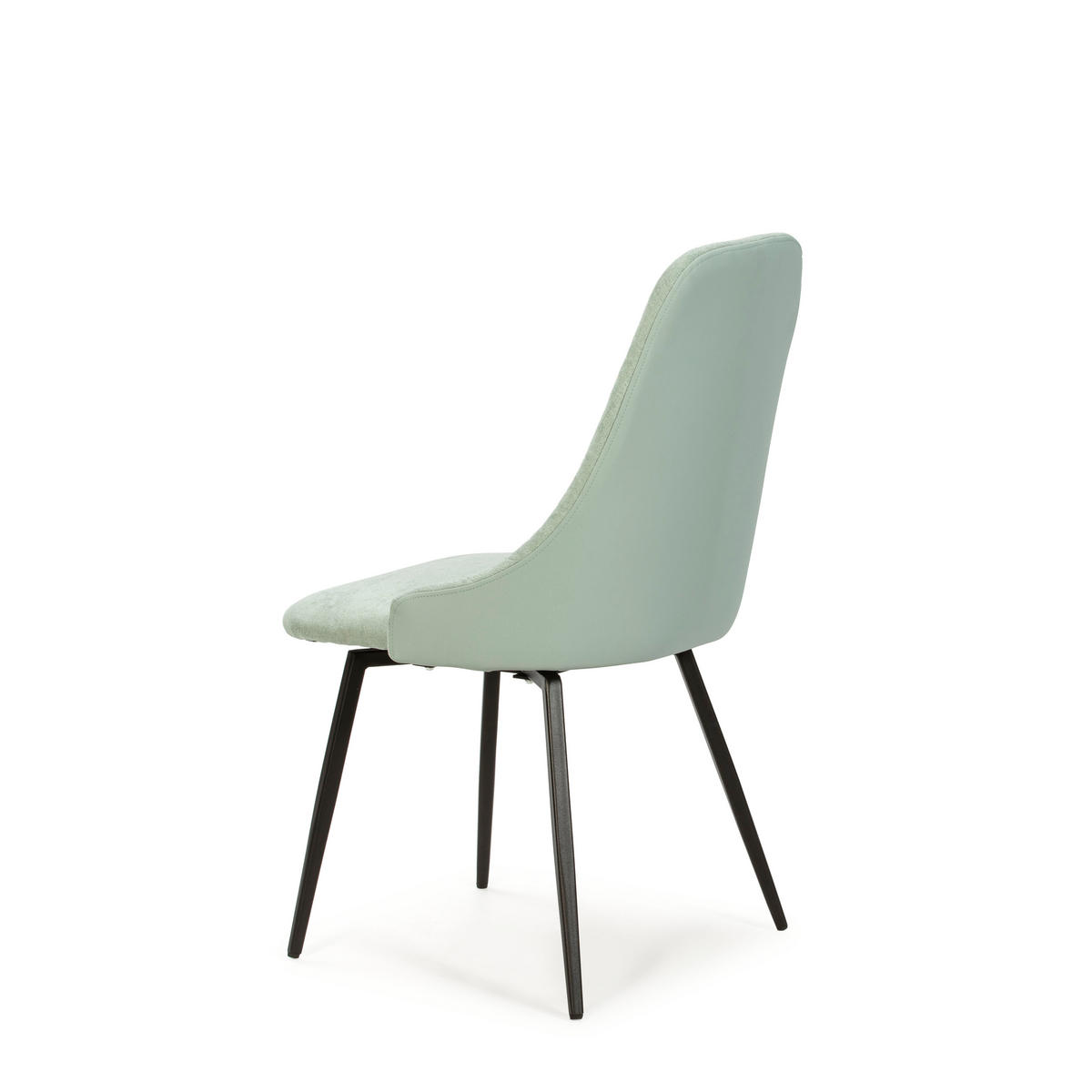 ESSZIMMERSTUHL Elma Schwarz 50/55/47 cm 2er-Set - Schwarz, Textil (55/47/50cm) - Calicosy