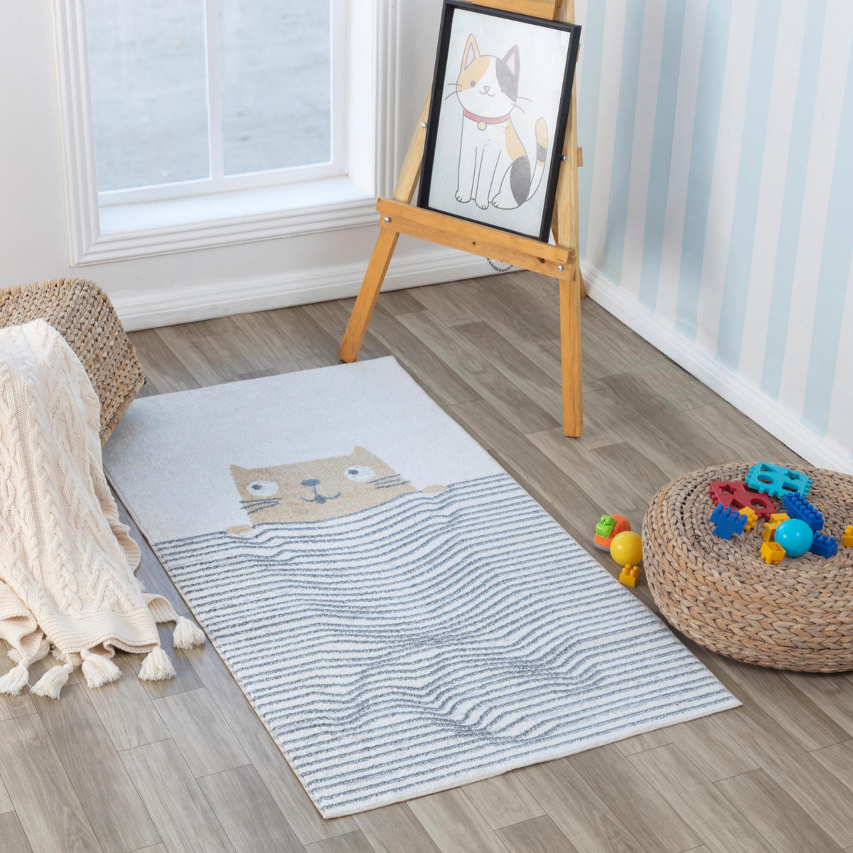 KINDERTEPPICH Maschinenwaschbar 80/150 cm Beige - Beige, Naturmaterialien/Textil (80/150cm) - LIVABLISS
