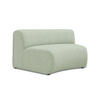 SOFAELEMENT Strukturstoff Stoff Grün - Schwarz/Hellgrün, Kunststoff/Textil (147/70/89cm) - Makamii