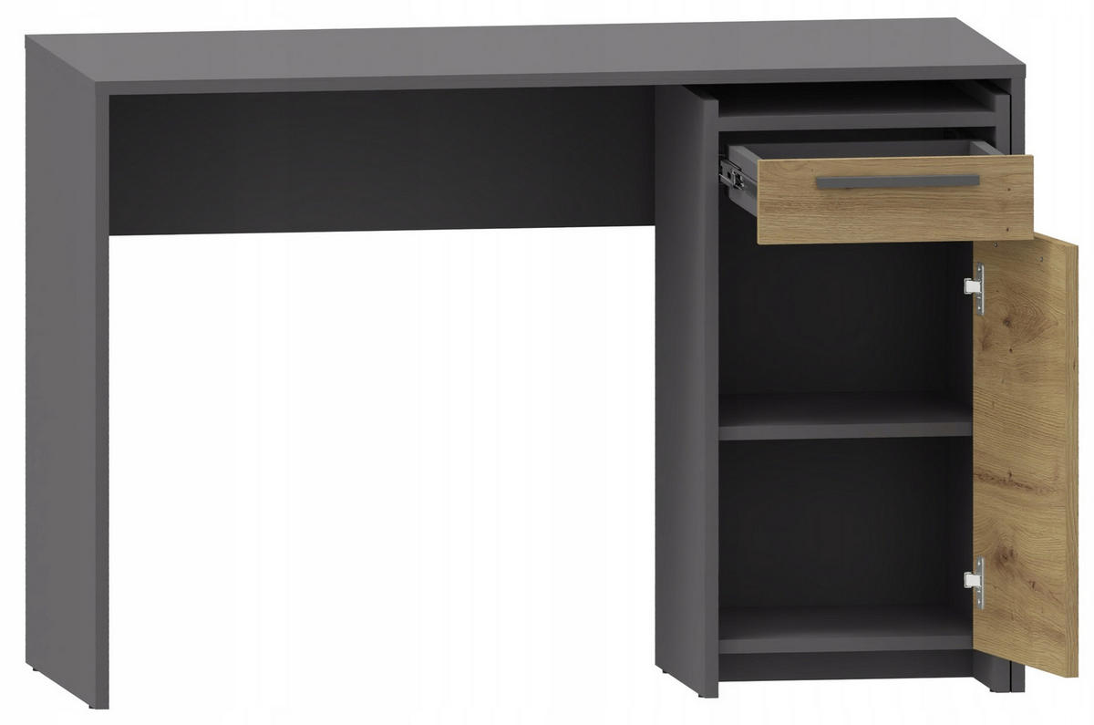 SCHREIBTISCH ALTIVO 110 Anthrazit 110/50/74 cm - Anthrazit, Holzwerkstoff (50/110/74cm) - Matkam Möbel