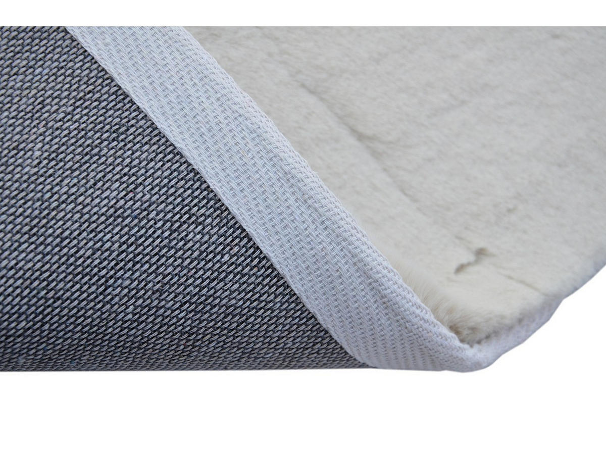 WOHNZIMMERTEPPICH - 230 cm x 160 cm - Stoff - Weiß BUNNY - Weiß, Textil (230/160cm) - Vente-Unique