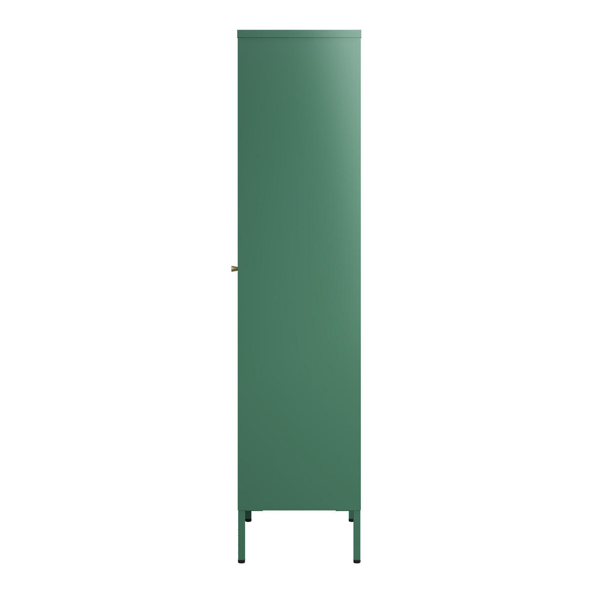 VITRINENSCHRANK Säkylä - Dunkelgrün, Glas/Metall (50/150/35cm) - [en.casa]