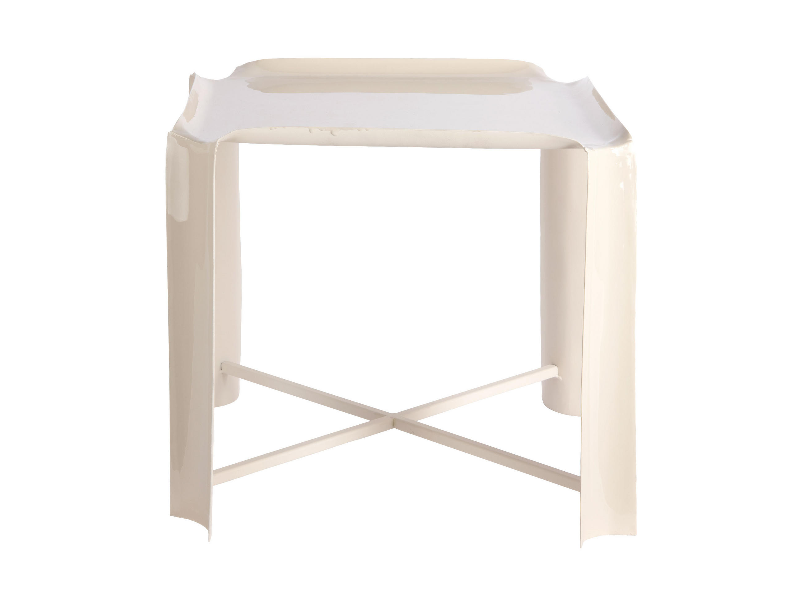 Leitmotiv Beistelltisch Weiß 41x41x41 cm