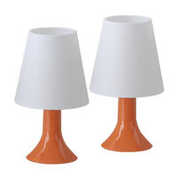 TISCHLEUCHTE Naumov (2er-Set) - Orange, Kunststoff (24.5/9/13cm) - Nettlife