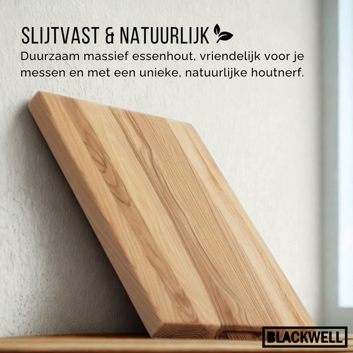 SCHNEIDEBRETT Holz - Mit Griff - Eschenholz - 60 x 40 x 4 cm - Braun, Holz (40/60cm) - Blackwell