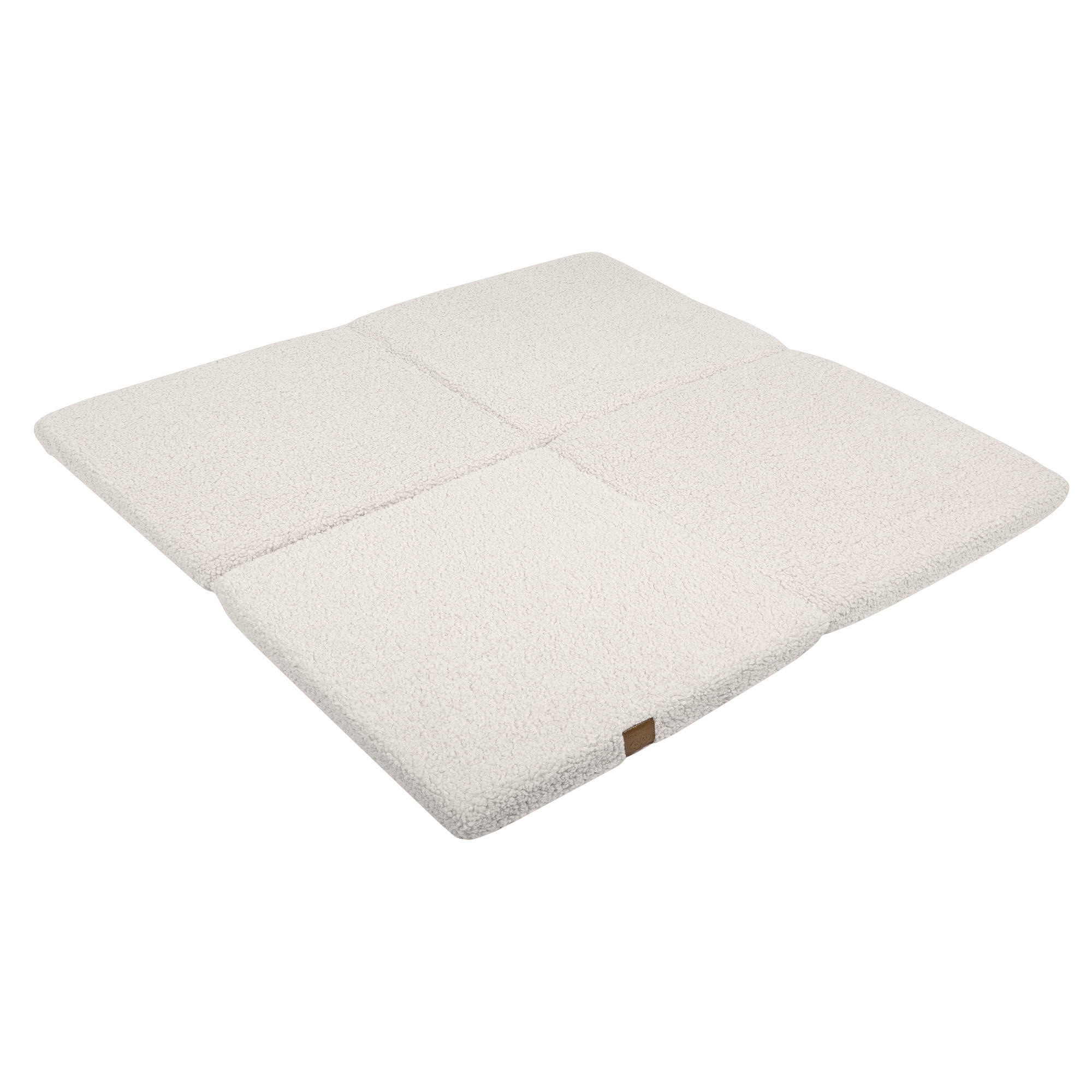 SPIELMATTE für Kinder, Quadrat, Bearly, Creme - Creme, Textil (120/120cm) - MeowBaby