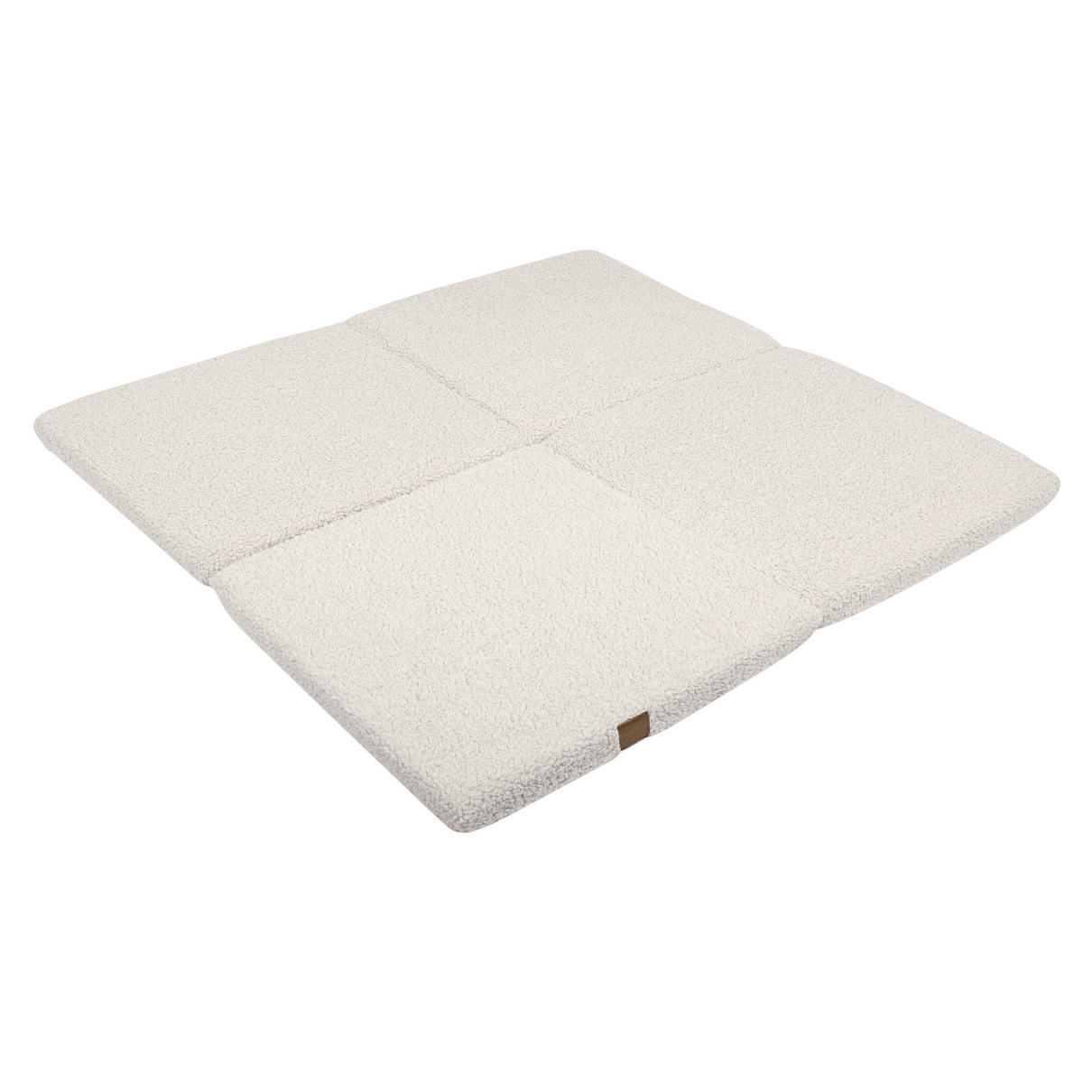 SPIELMATTE für Kinder, Quadrat, Bearly, Creme - Creme, Textil (120/120cm) - MeowBaby