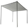 GARTEN-PERGOLA Grau Vimino - Hellgrau, Textil (282/282/294cm) - Beliani