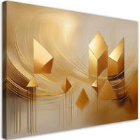 WANDBILD gold glamour abstraktion - Goldfarben, Textil (60/40cm) - Feeby