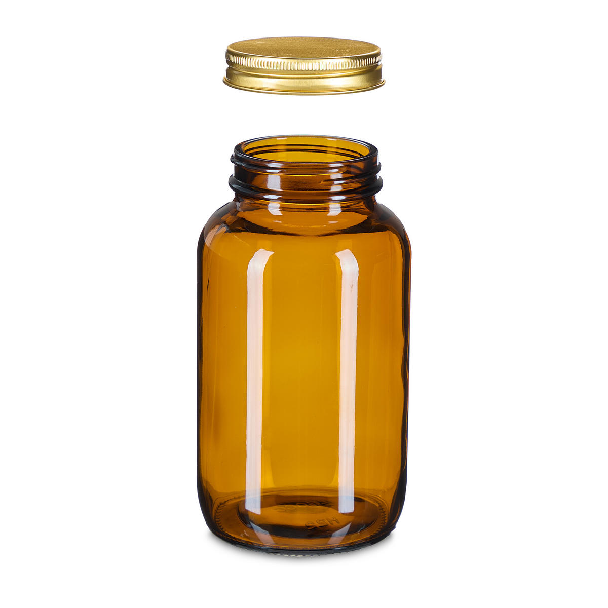 4xBRAUNGLÄSER - Braun, Glas/Papier (7.5/14/7.5cm) - Relaxdays