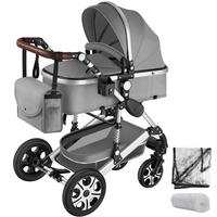 KOMBI-KINDERWAGEN Mats,für 0 bis 36 Monate geeignet, Belastbarkeit 15 kg,grau - Grau, Kunststoff (100/63/120cm) - tectake