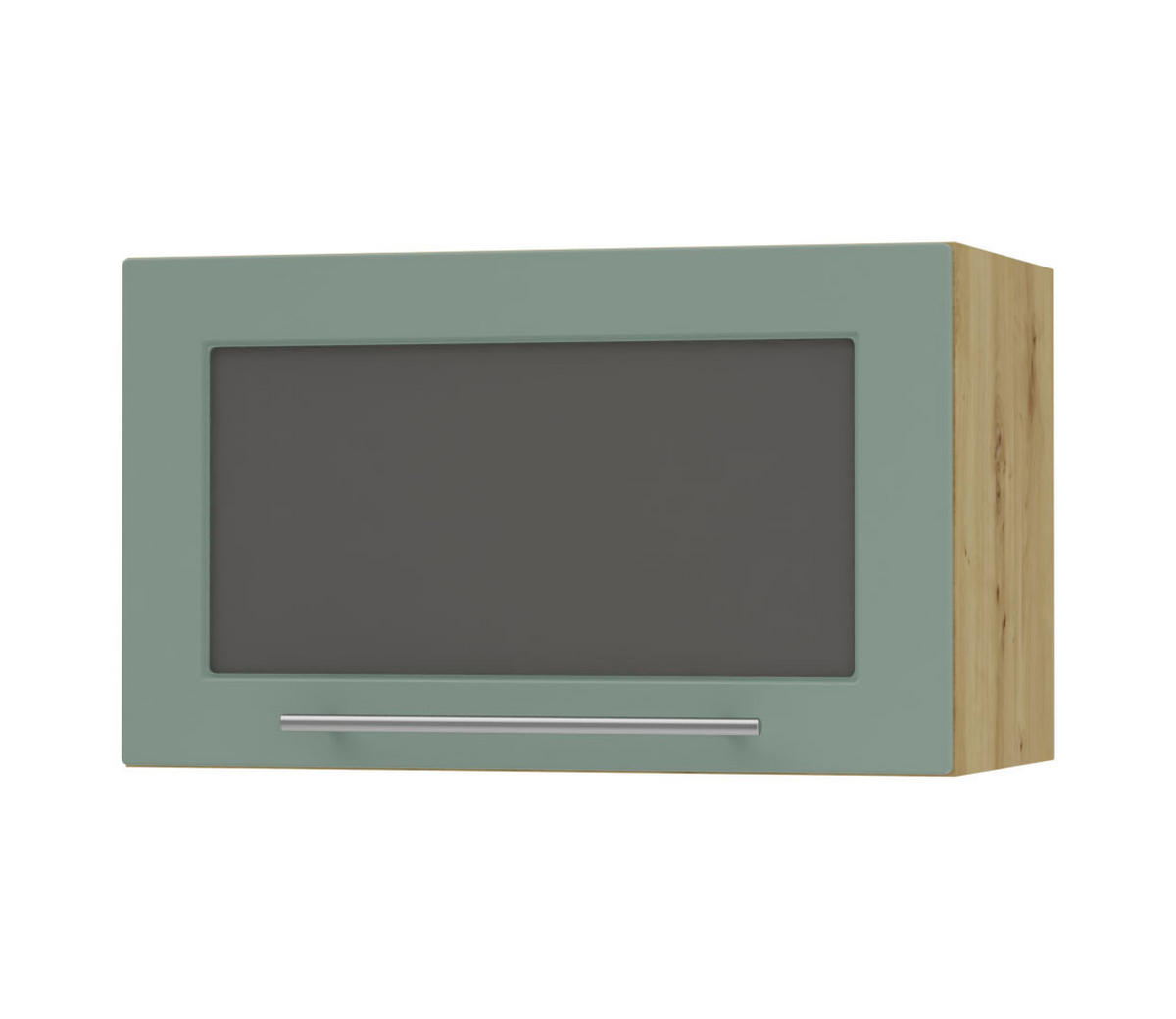KLAPPHÄNGESCHRANK Kvantum W4BS/60 Mint Matt / Eiche Artisan Matt 60 / 32,5 / 36cm - Eiche Artisan/Mintgrün, Holz/Holzwerkstoff (60/36/32.5cm) - Feldmann-Wohnen