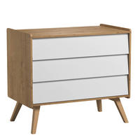 DJEČJA KOMODA drvo i bijela - bijela, drvni materijal (100/90/59cm) - Petits-meubles