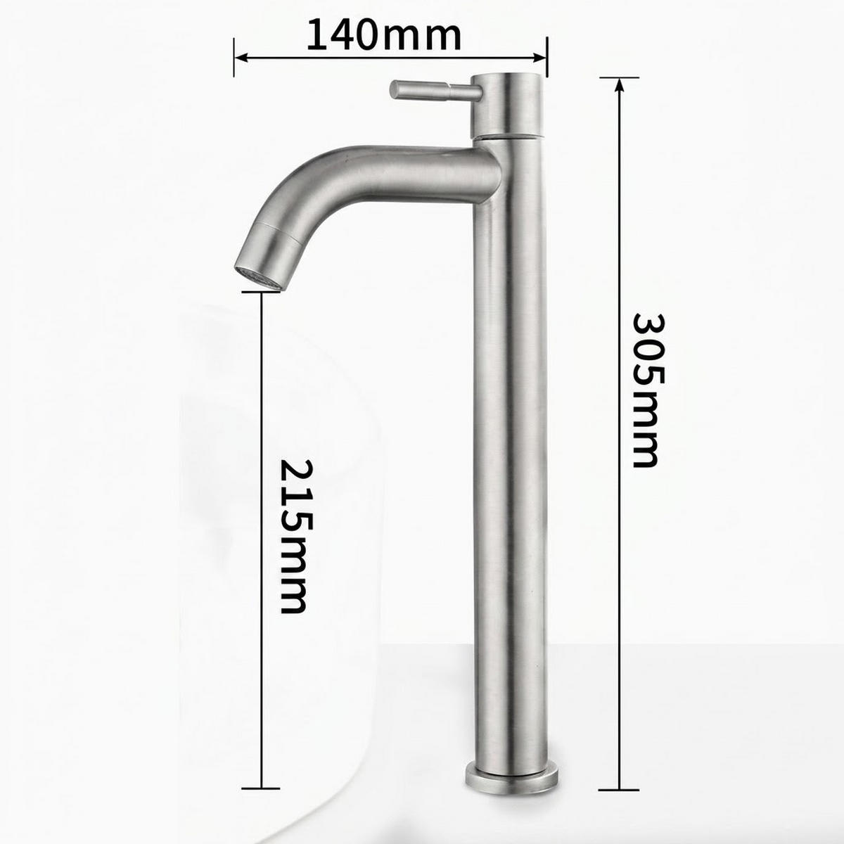 BADEZIMMERARMATUR, 30,5 x 21,5 cm, silber - Silberfarben, Metall (33/6/17cm) - Vallsero