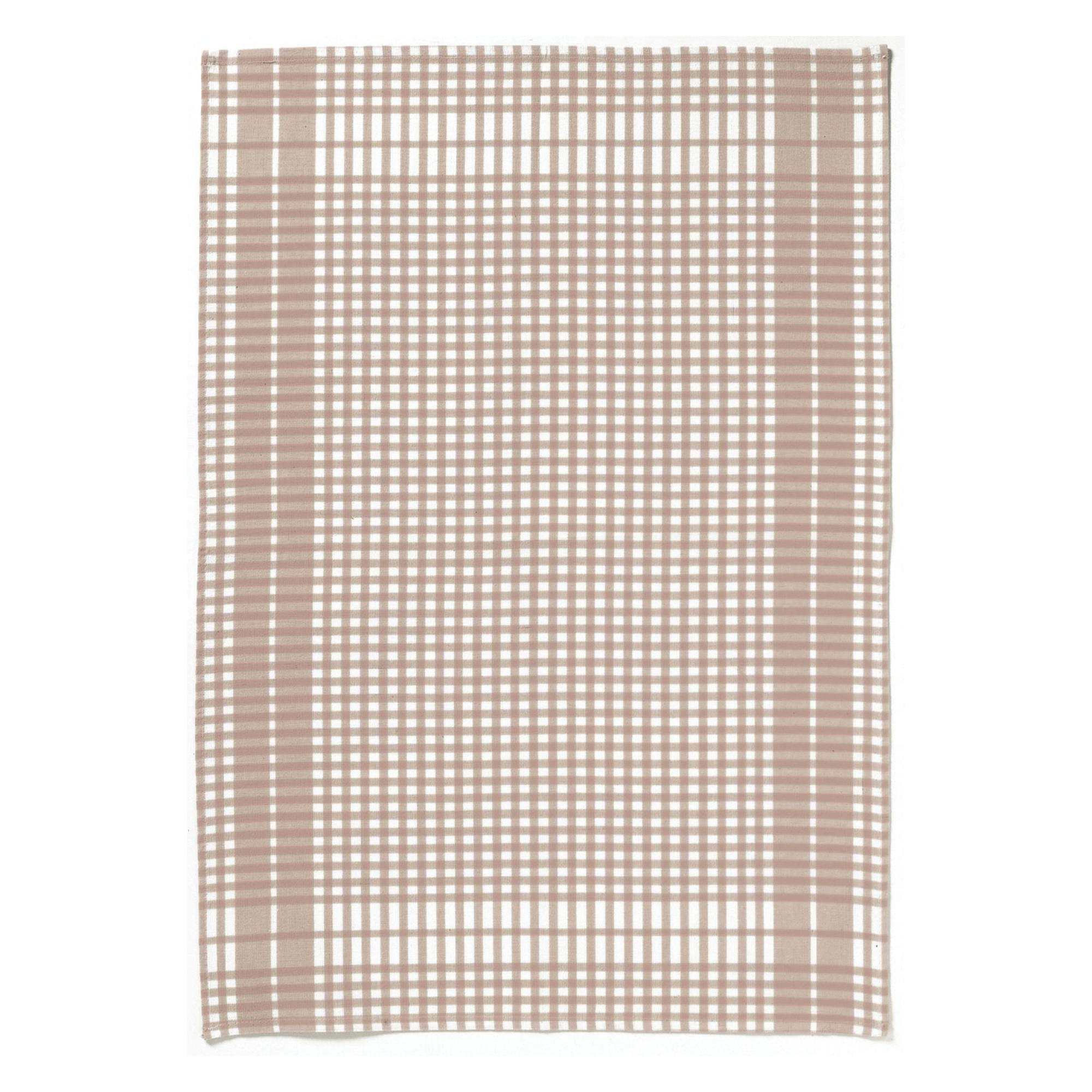 GESCHIRRTUCH Petits Carreaux taupe 50 x 70 cm - Beige, Textil (70/50cm) - Winkler