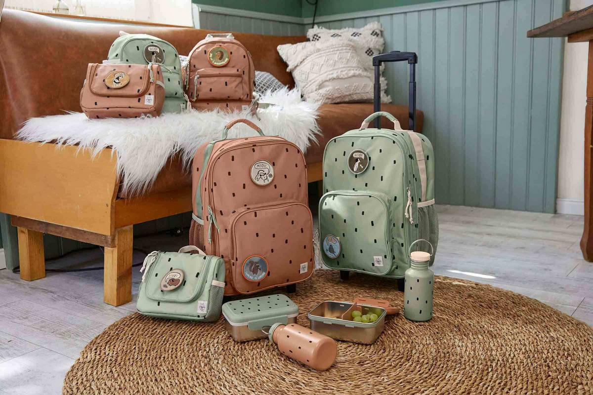 EDELSTAHL LUNCHBOX Happy Prints Karamell 17,3 x 13,3 x 6,9 cm - Braun, Metall (13.3/6.9/17.3cm) - Lässig