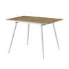 ESSTISCH JONTE 80-120/80/76 cm - Weiß/Eiche Artisan, Holzwerkstoff/Metall (80/80/76cm) - B&D Home