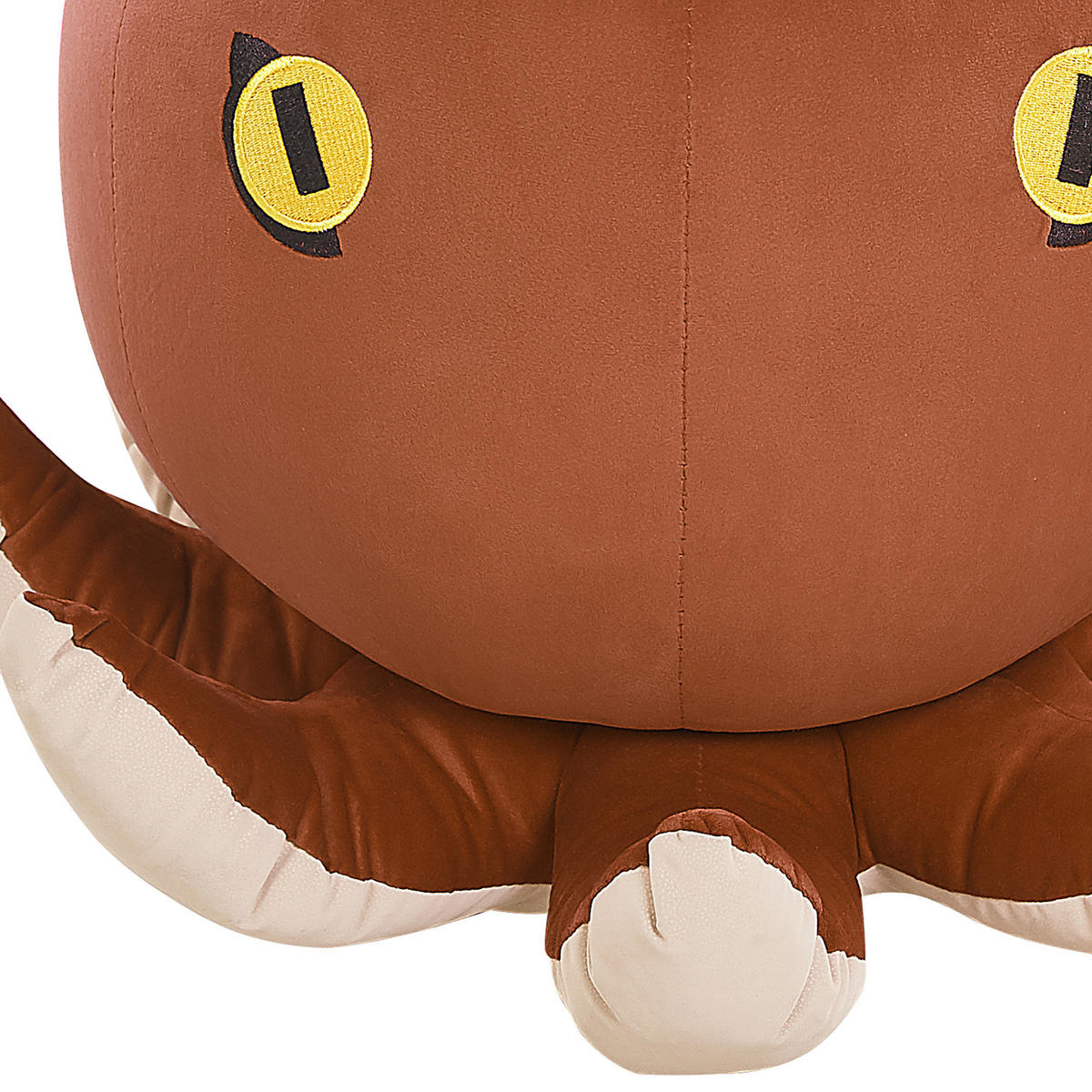 POUF Octopus 55/55/40 cm - Braun, Textil (55/40/55cm) - Beliani