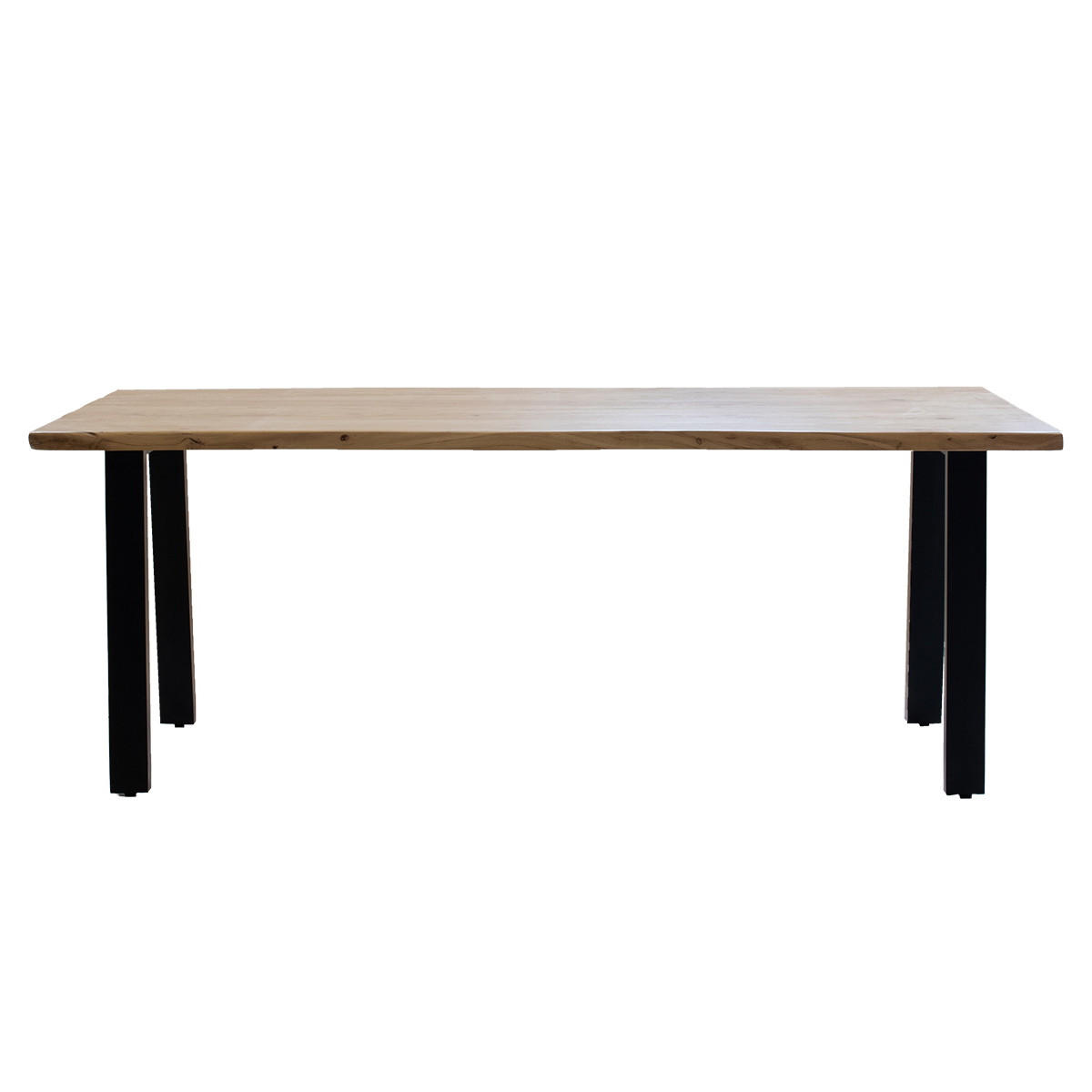 ESSTISCH mit Baumkante aus Akazienholz 240 cm, natürlich - Braun, Holz (240/90/77cm) - Giga Meubel