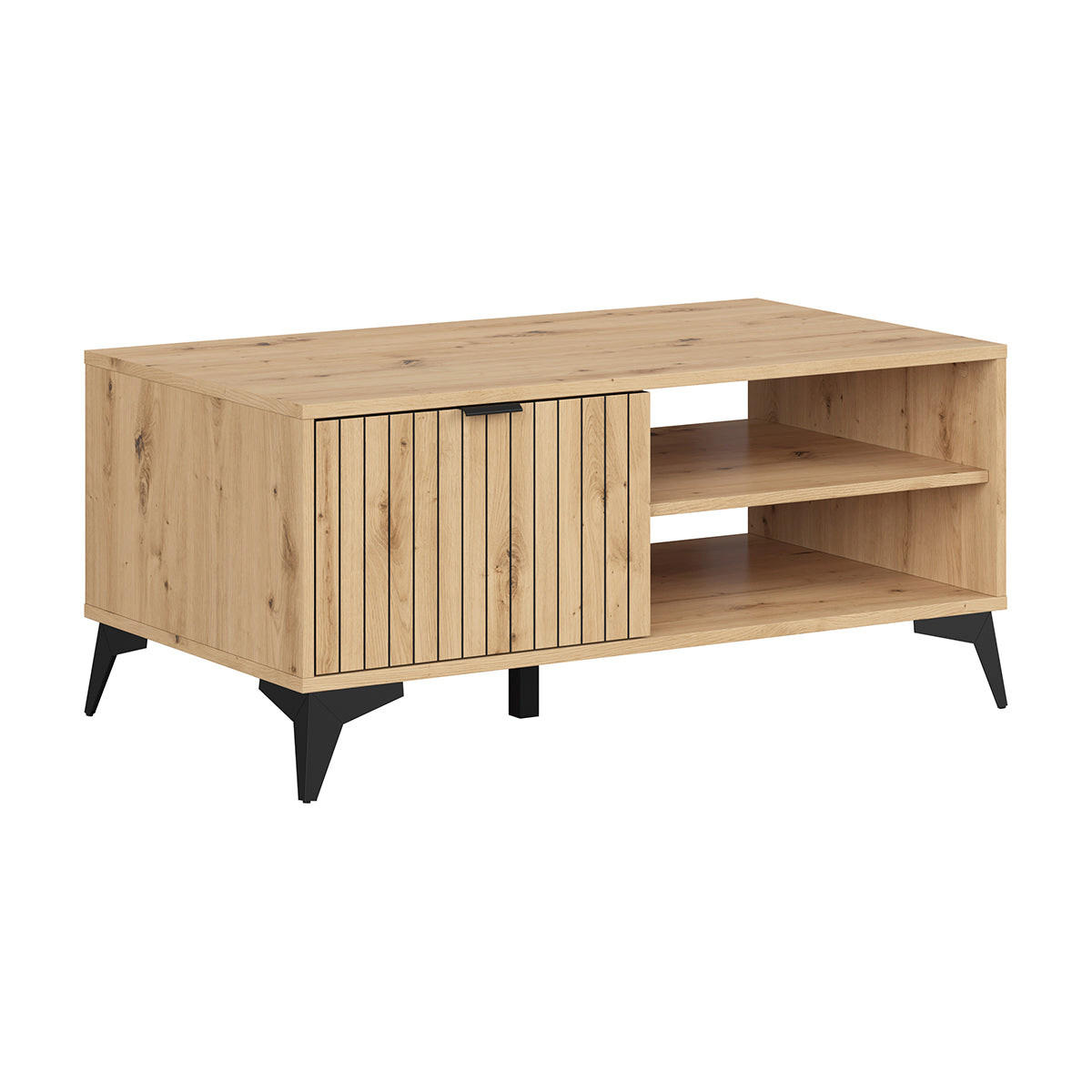 KLUBSKA MIZICA Mao Les hrastovega videza - rjava, leseni material (60/110/50cm) - Petits-meubles