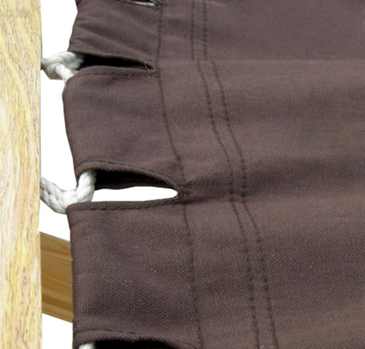 HÄNGEMATTE für 1 Person bis 100kg, 190/80 cm, braun - Braun, Textil (80/2.5/300cm) - Amanka
