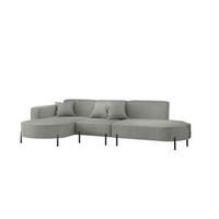 ECKSOFA Valencia - Grau, Holzwerkstoff/Textil (321/165cm) - Fun Möbel