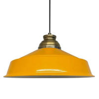 PENDELLEUCHTE Noir - Gelb, Metall (40/40/21cm) - Bamyum