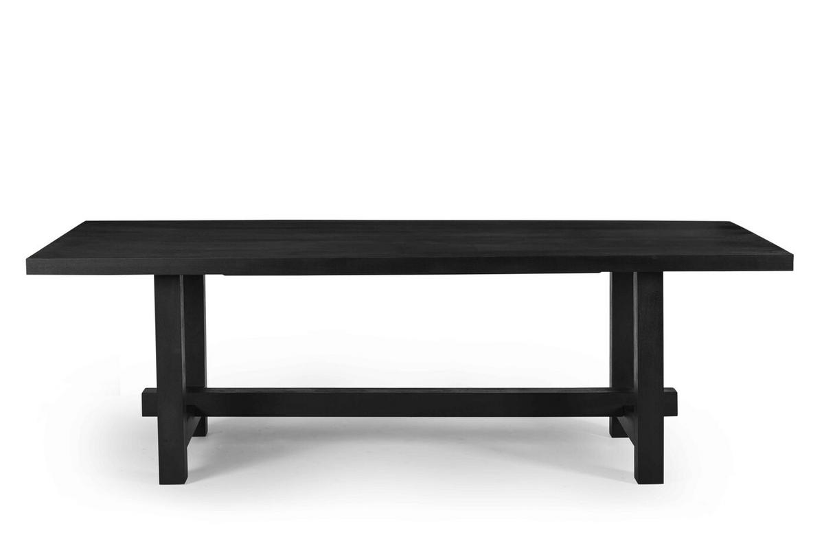 ESSTISCH aus Mangoholz 240cm, schwarz - Schwarz, Holz (240/100/76cm) - Giga Meubel