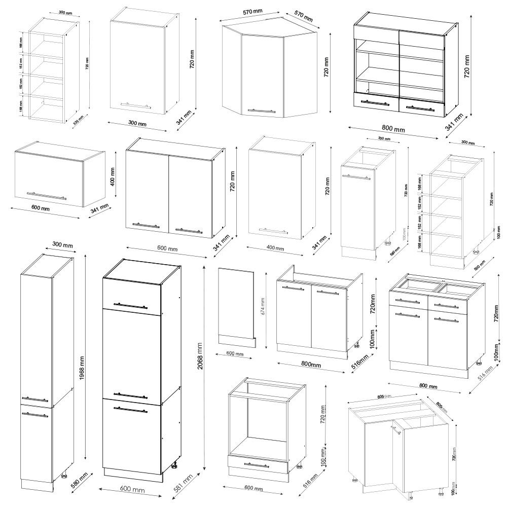 Thumbnail - Vicco Eckküche, Bordeaux, Weiß, Holzwerkstoff, L-Form,Formgebogen, 347x81.6x46 cm, Küchen, Eckküchen, Eckküchen ohne Ger...