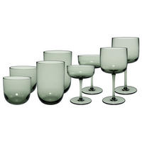 KOMPLETT-GLÄSER-SET Like Glass Sage 8er Set - Grün, Glas - like.Villeroy & Boch