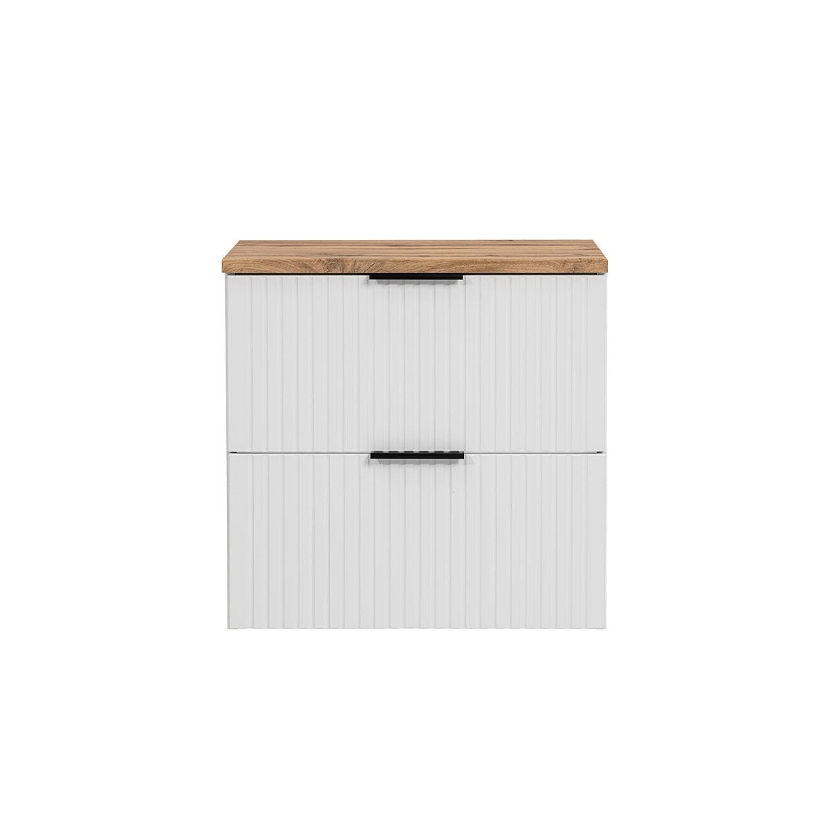 WASCHTISCHUNTERSCHRANK 60.6cm Adriel Weiß - Weiß, Holzwerkstoff (60.6/59/46cm) - Petits-meubles