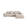 ECKSOFA BEGA L Rechts ARAGON 03 mit Schlaffunktion - Beige, Textil (289/185cm) - Bedante