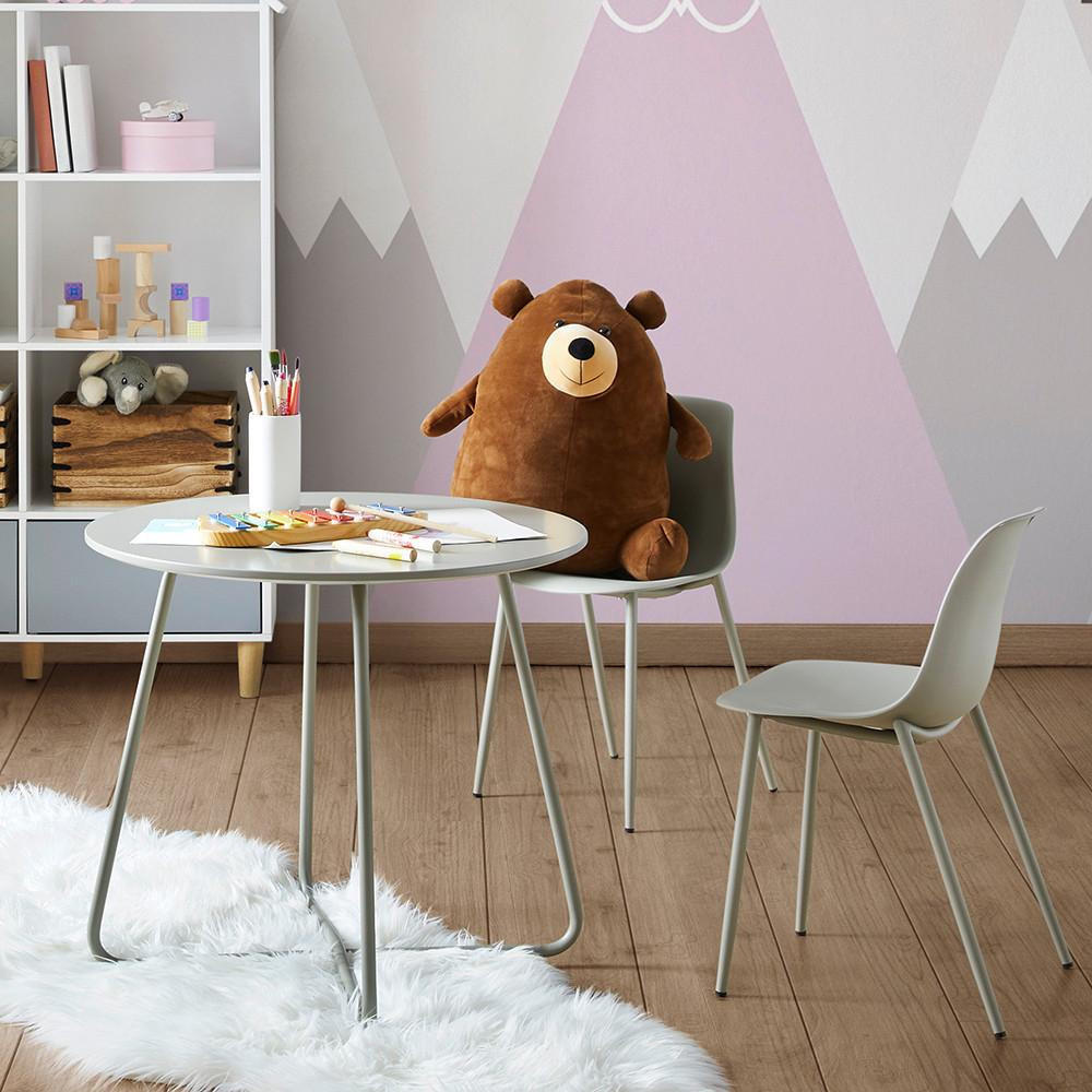 Bessagi Kids Kindersitzgruppe Hellgrau 60x56x60 cm