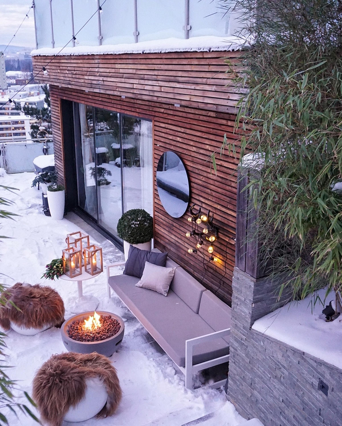 FEUERTISCH Nantucket Gasfeuerstelle aus GF-Beton 67/67/35 cm - Hellgrau, Naturmaterialien (68/36/68cm) - Elementi