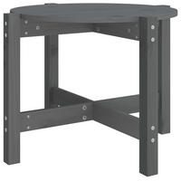 COUCHTISCH Grau Ø 62,5x45 cm Massivholz Kiefer - Grau, Holz (62.5/62.5/45cm) - furnicato