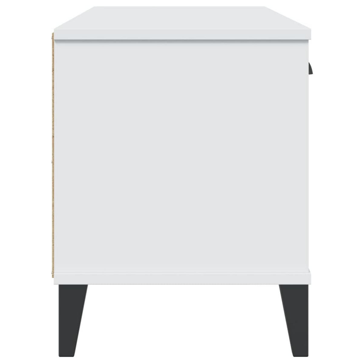 SCHUHSCHRANK Bruchsal 106/35/45 cm - Weiß, Holzwerkstoff (106/45/35cm) - Nettlife